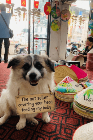 A hardworking skilled artisan at conical hat village