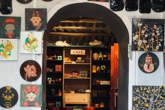 A small corner of the lacquerware workshop.