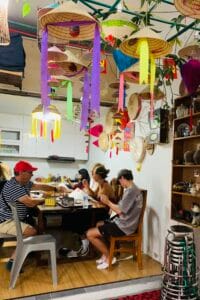 Conical hat making workshop