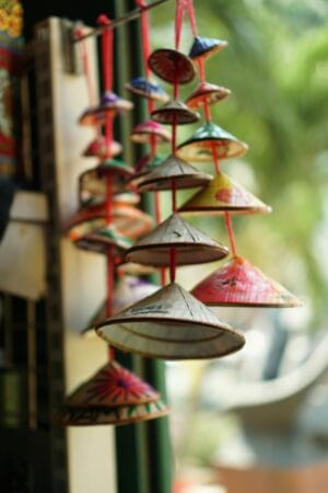 The small cones are used as decorations.