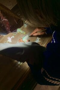 artisan working mother-of-pearl-inlay Chuon Ngo village